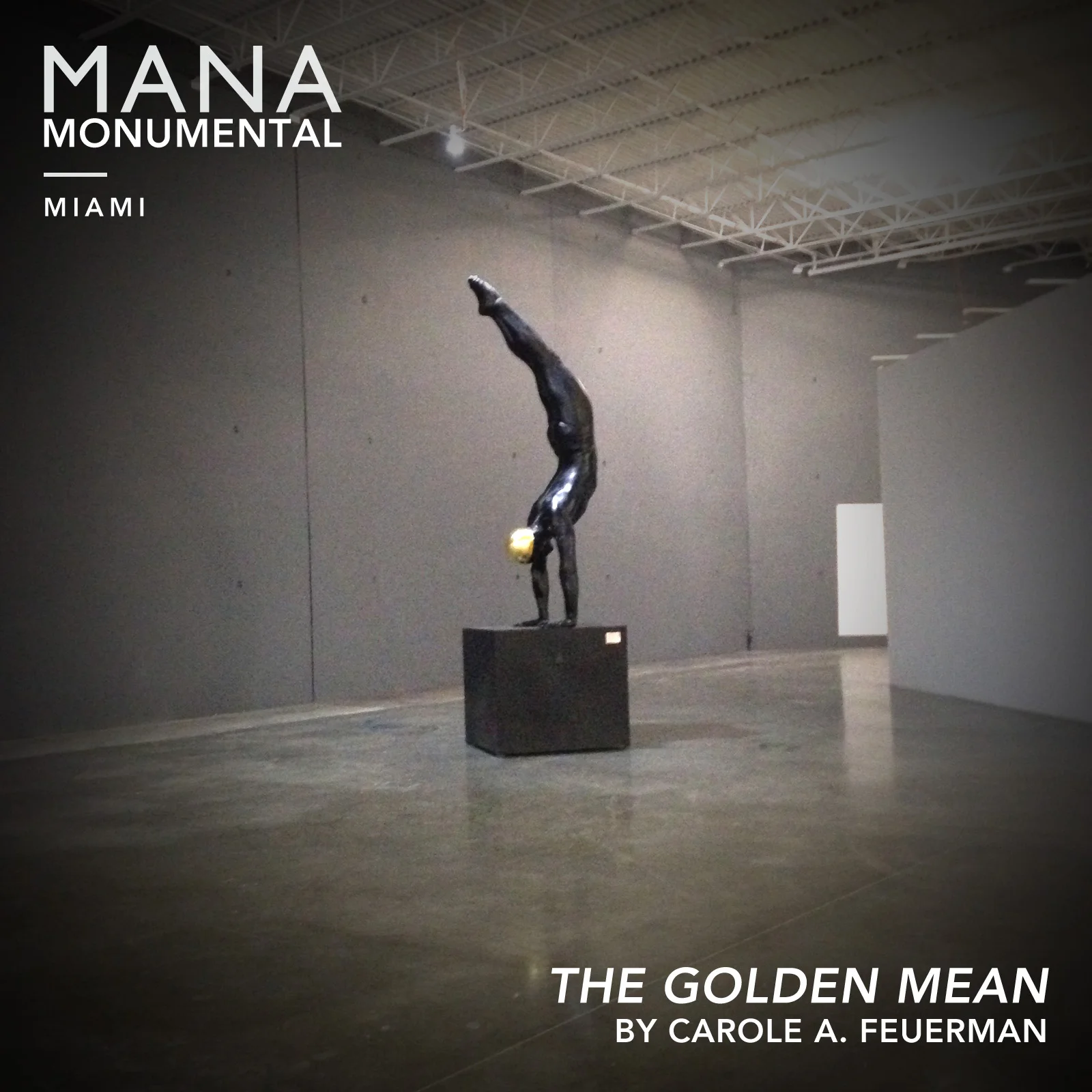 The Golden Mean greets visitors as they enter Mana's Wynwood campus.