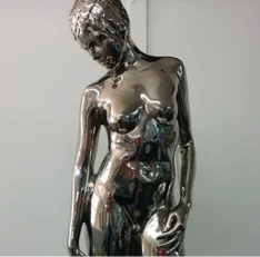 Miniature Tree, 2015, Stainless Steel, 43 x 12 x 9 inches.
