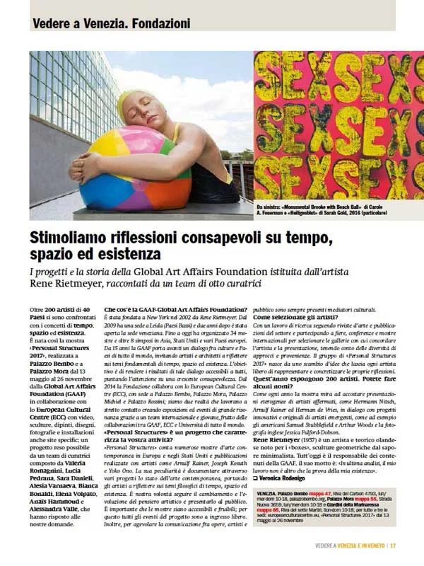 Stimoliamo ri essioni consapevoli su tempo, spazio ed esistenza