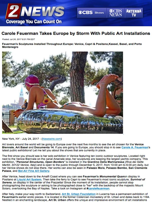 Carole Feuerman Takes Europe by Storm With Public Art Installations