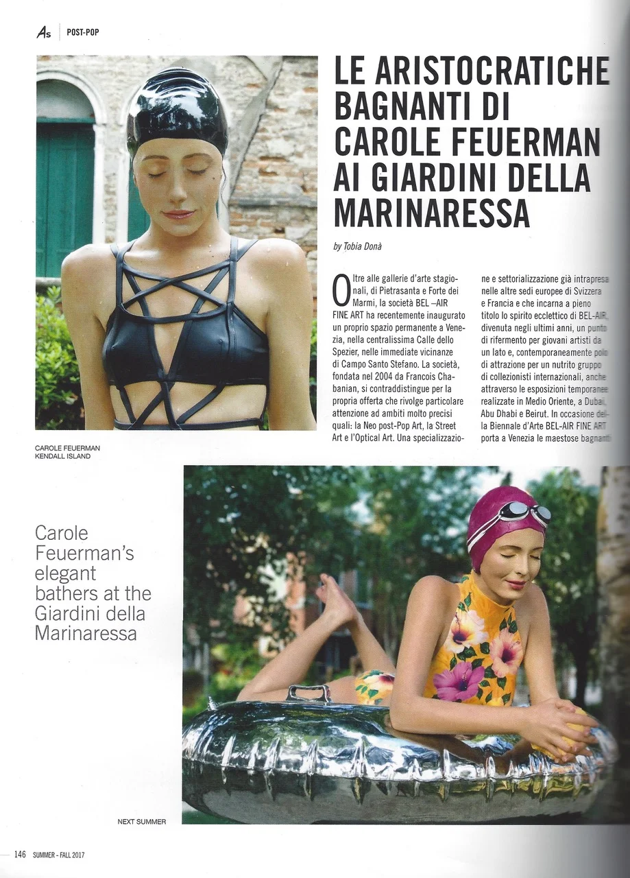 Le Aristocratiche Bagnanti di Carole Feuerman ai Giardini della Marinaressa