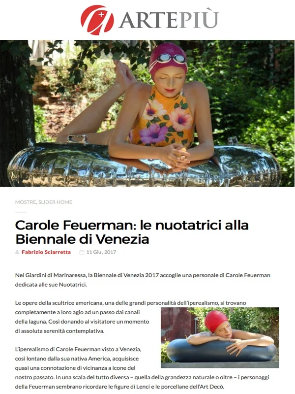 Carole Feuerman: le nuotatrici alla Biennale di Venezia