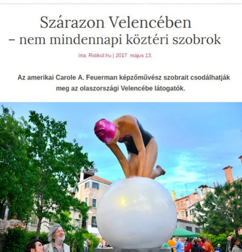 Szárazon Velencében – nem mindennapi köztéri szobrok