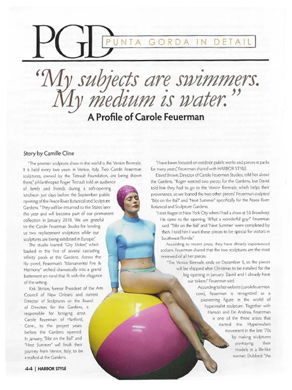 My Subjects are swimmers. My medium is water