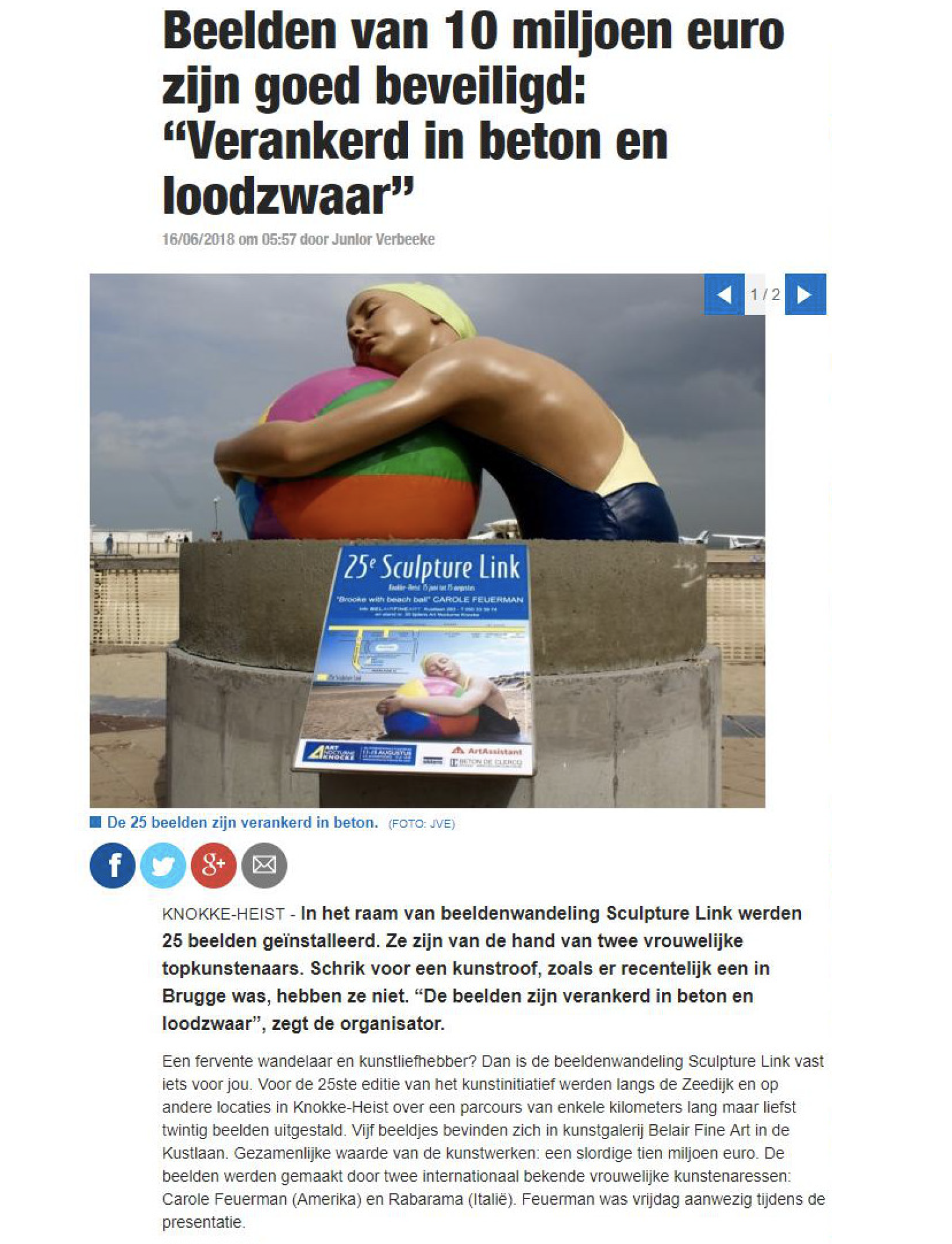 Beelden van 10 miljoen euro zijn goed beveiligd: “Verankerd in beton en loodzwaar”