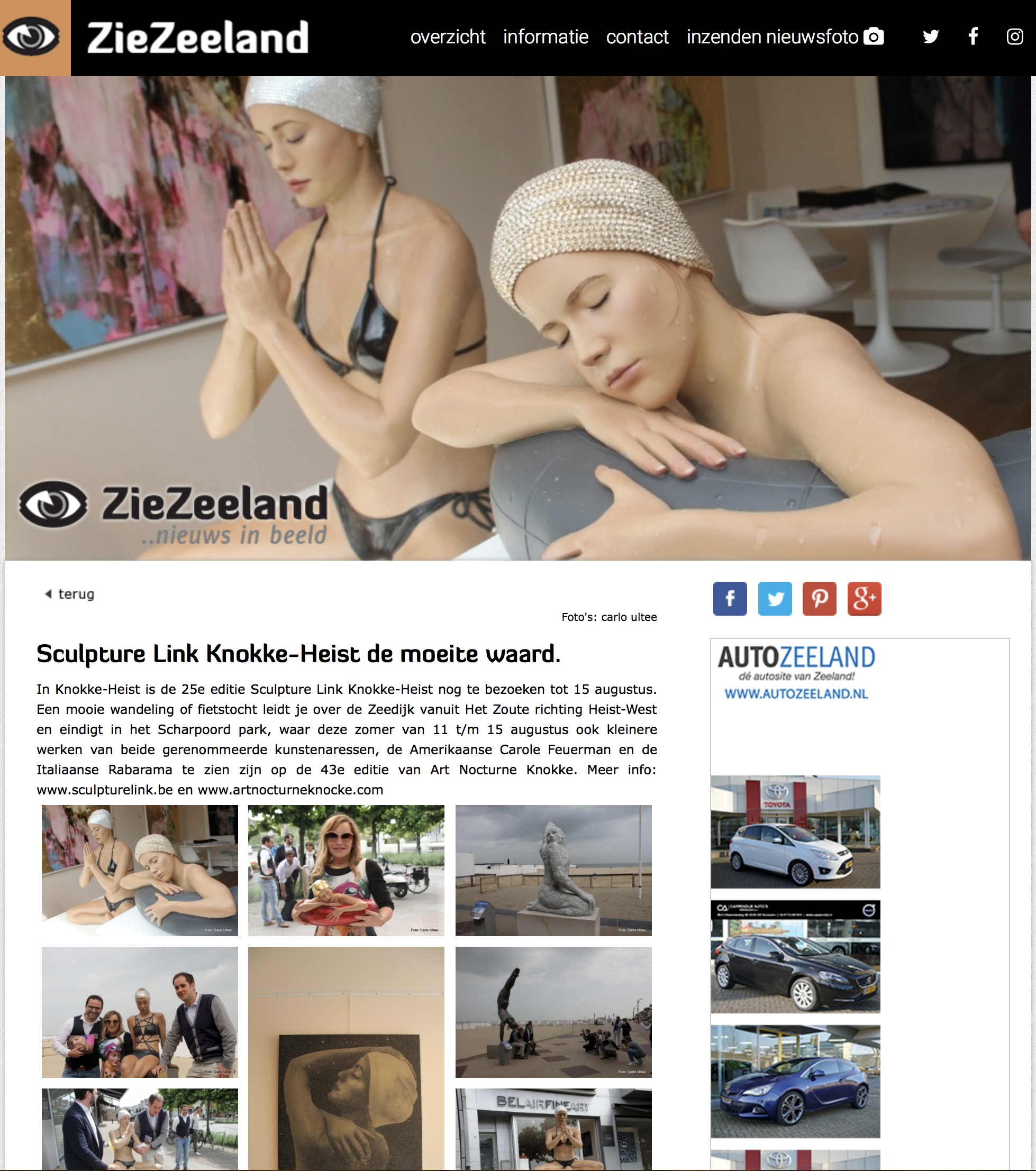 Sculpture Link Knokke-Heist de moeite waard.