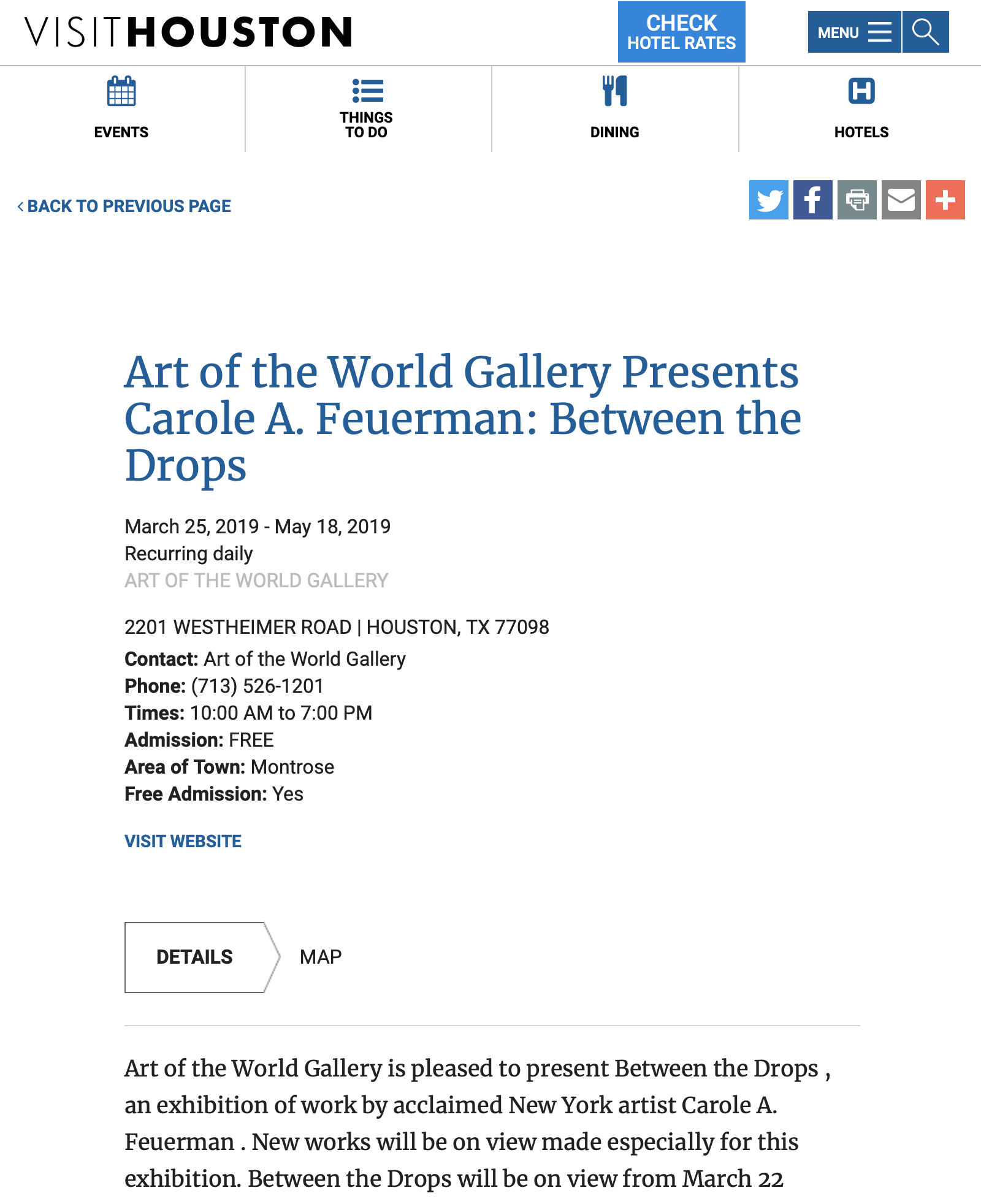 Art of the World Gallery Presents Carole A. Feuerman: Between the Drops