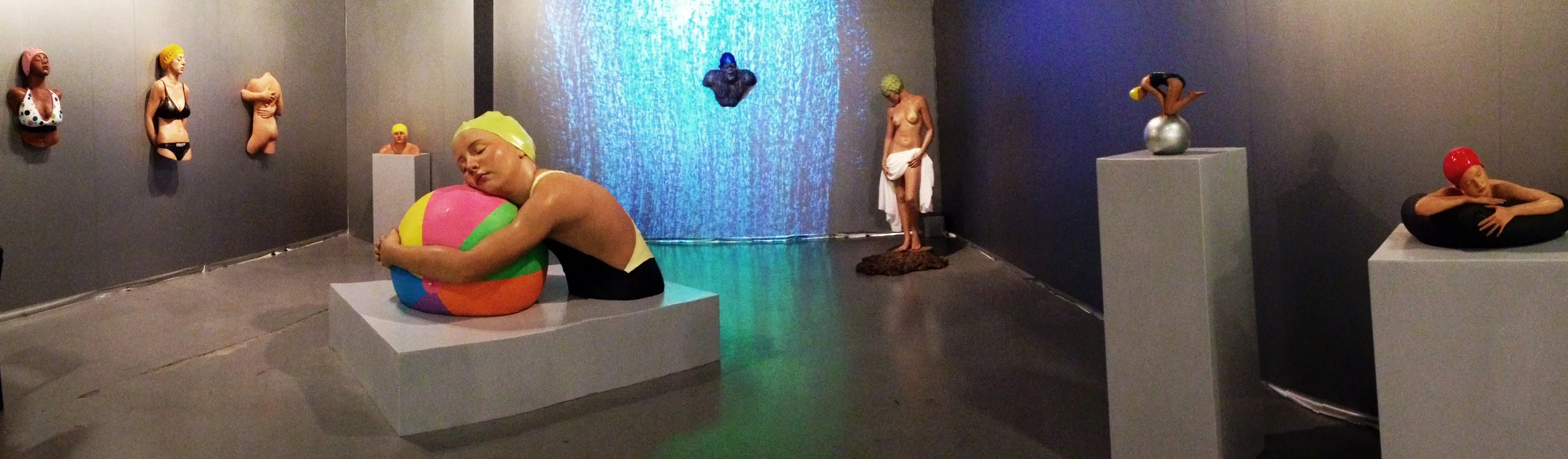  Carole A. Feuerman's Art Combines Video of Dripping Reality   Click Here To Watch Video  