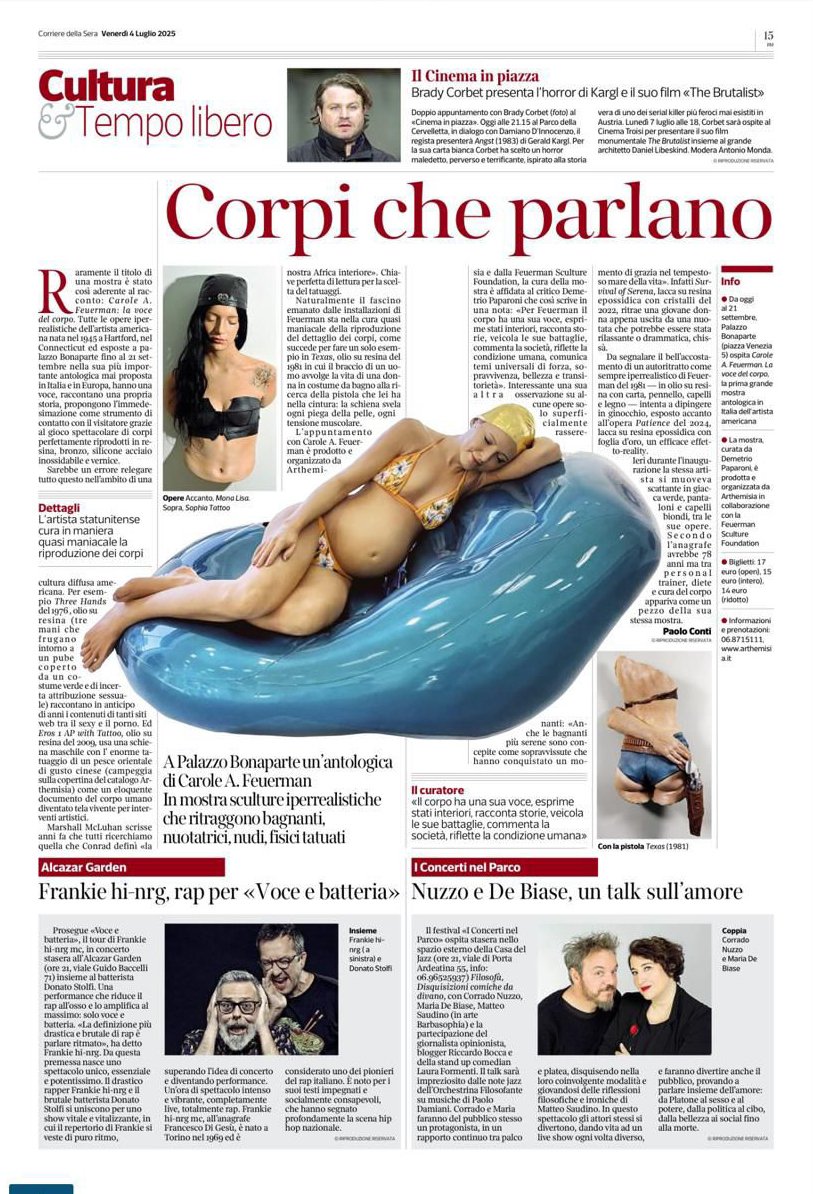 CORRIERE DELLA SERA: Corpi Che Parlano