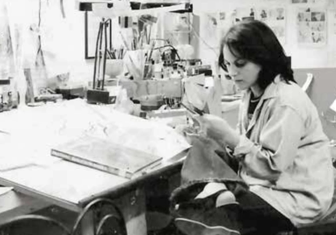 Feuerman In Her 1st Studio in 1975