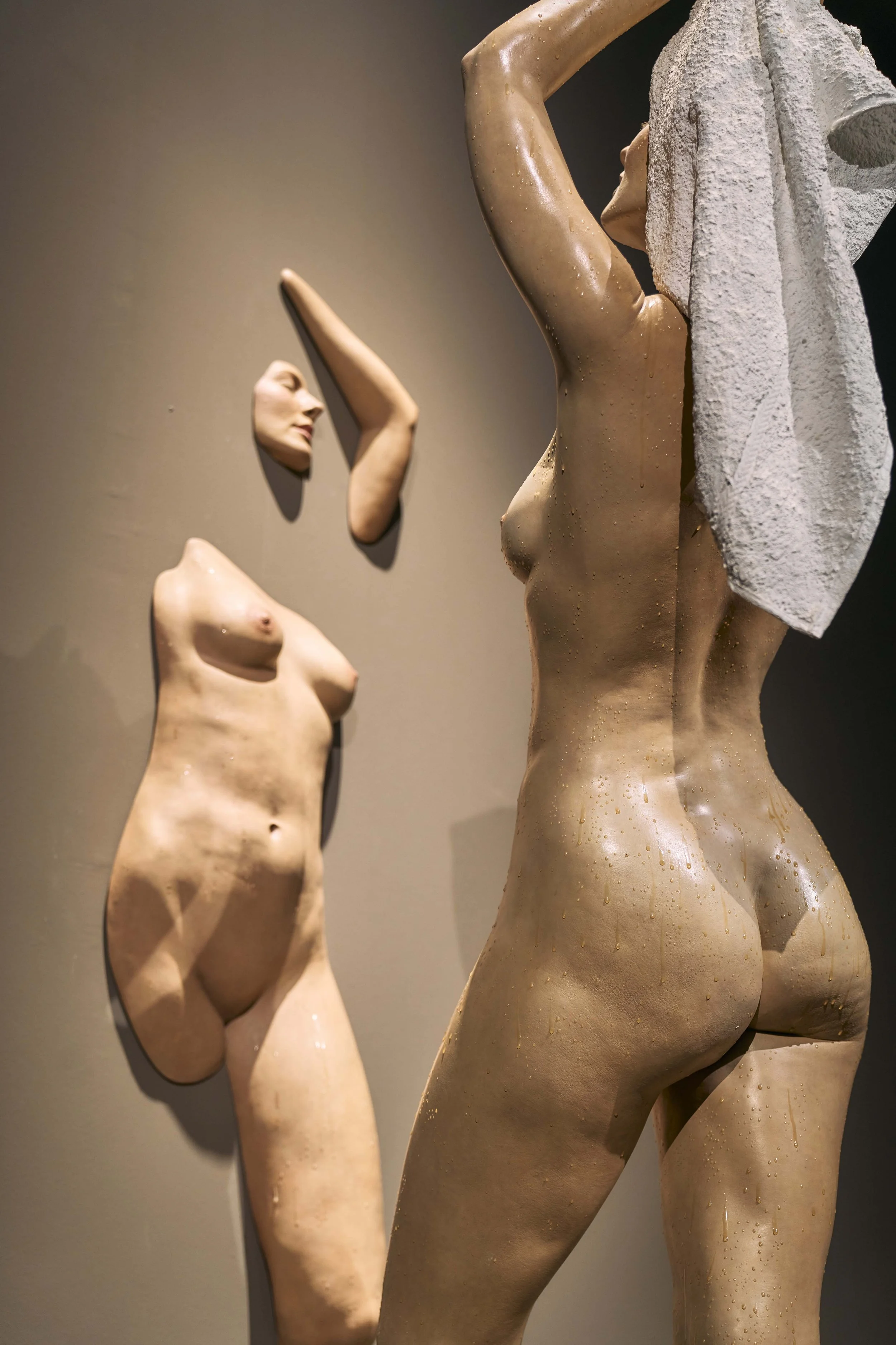 Reflections and Nude Coming Through the Wall