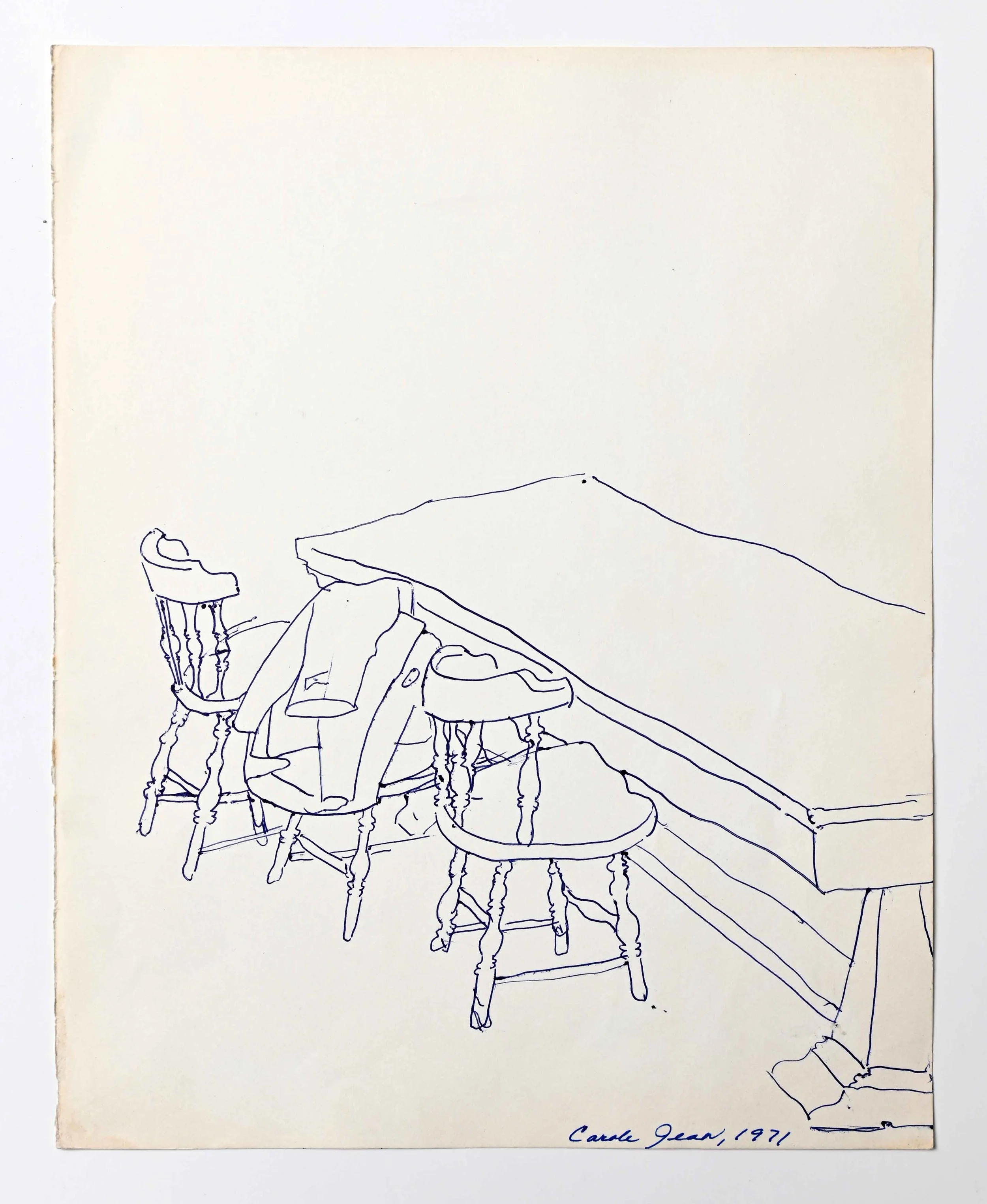  UNTITLED 

 

 1971
8.5  x 11 in (27 x 21 cm)
Pen on Paper 