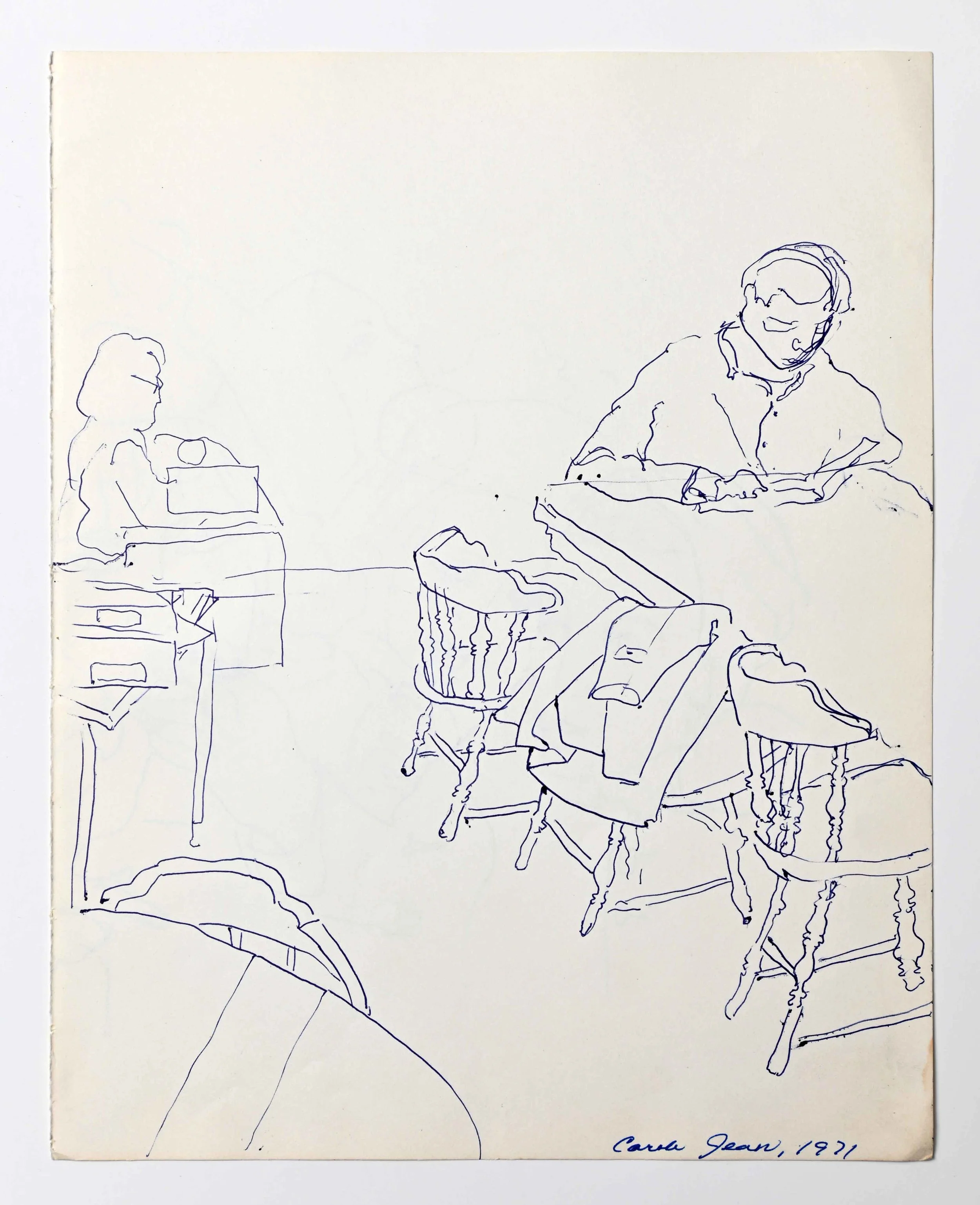  UNTITLED 

 

 1971
8.5  x 11 in (27 x 21 cm)
Pen on Paper 