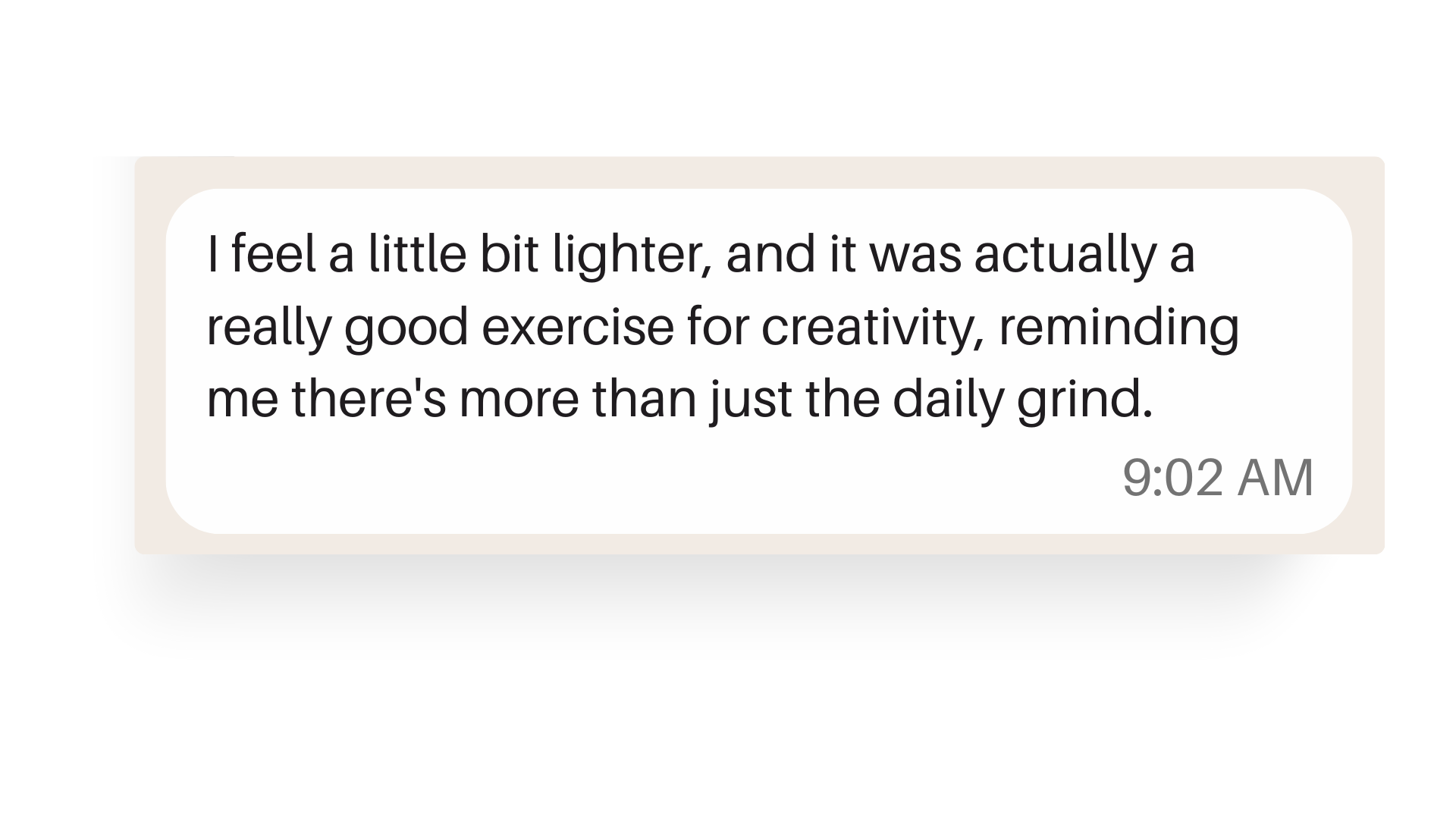 Prue aja's testimonial vision board workshop testimonial