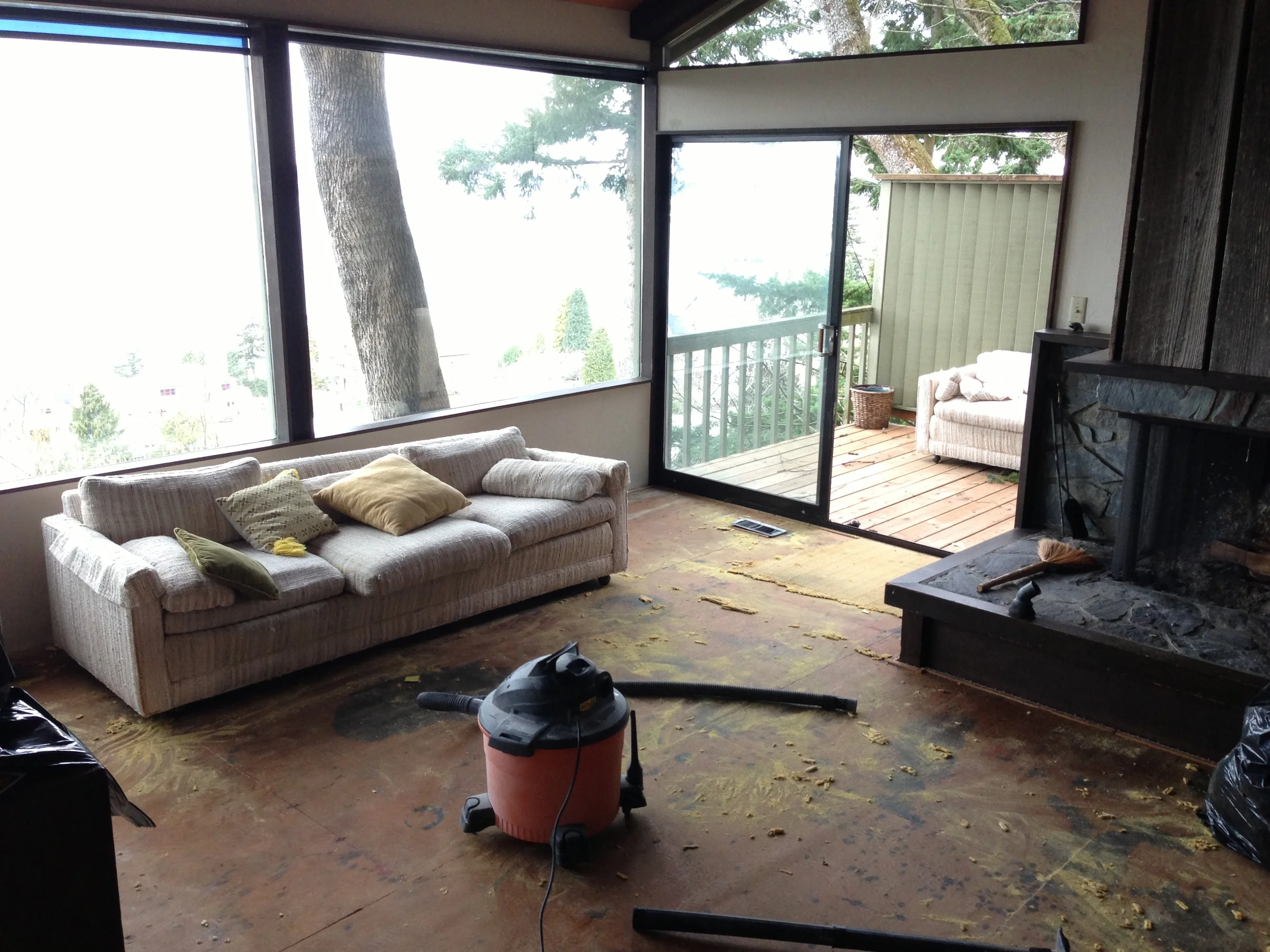 The removal of the 45-year old green shag carpeting was controversial, but it had to be done. 