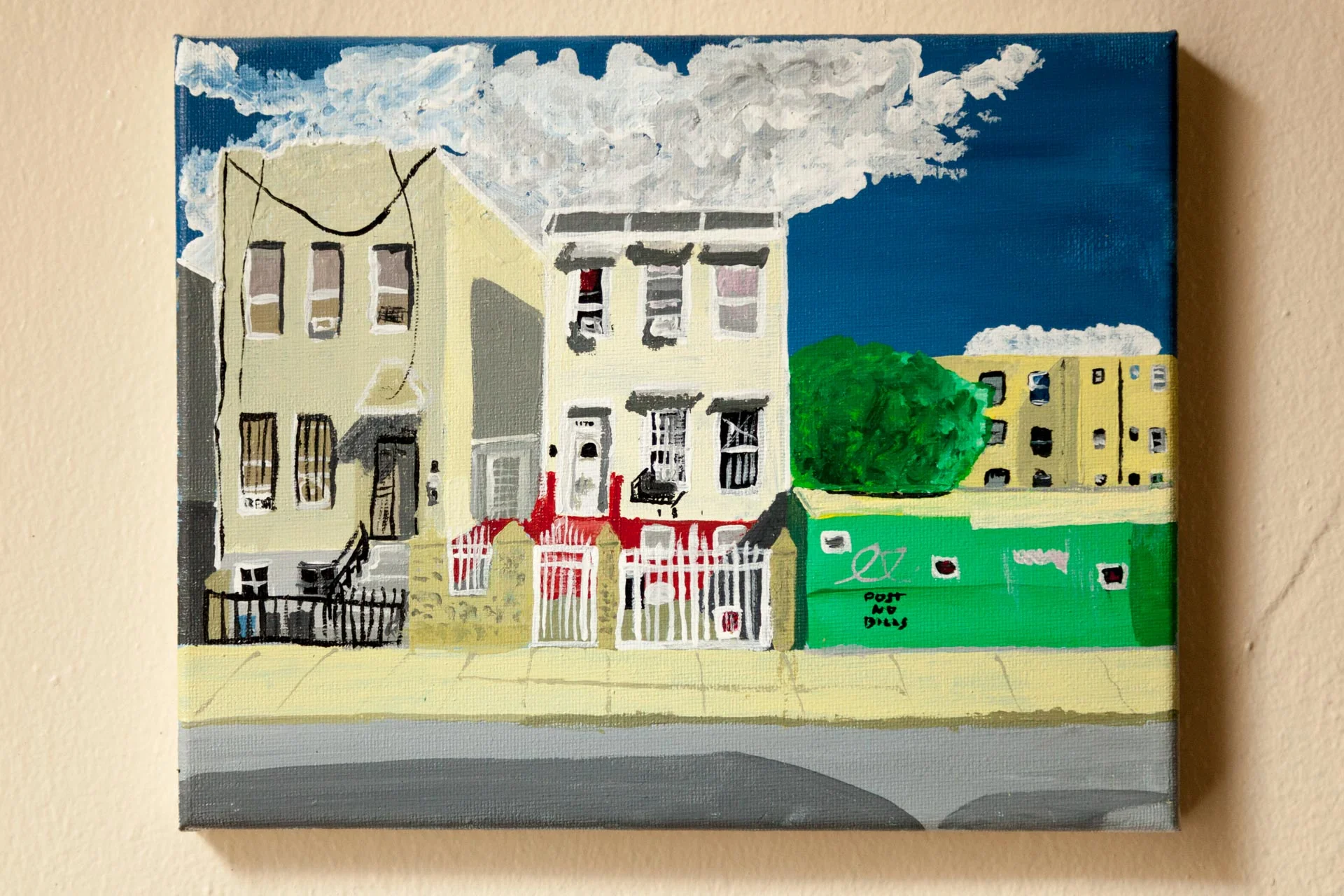 Greene Ave, Acrylic on Canvas, 8"x10", 2015