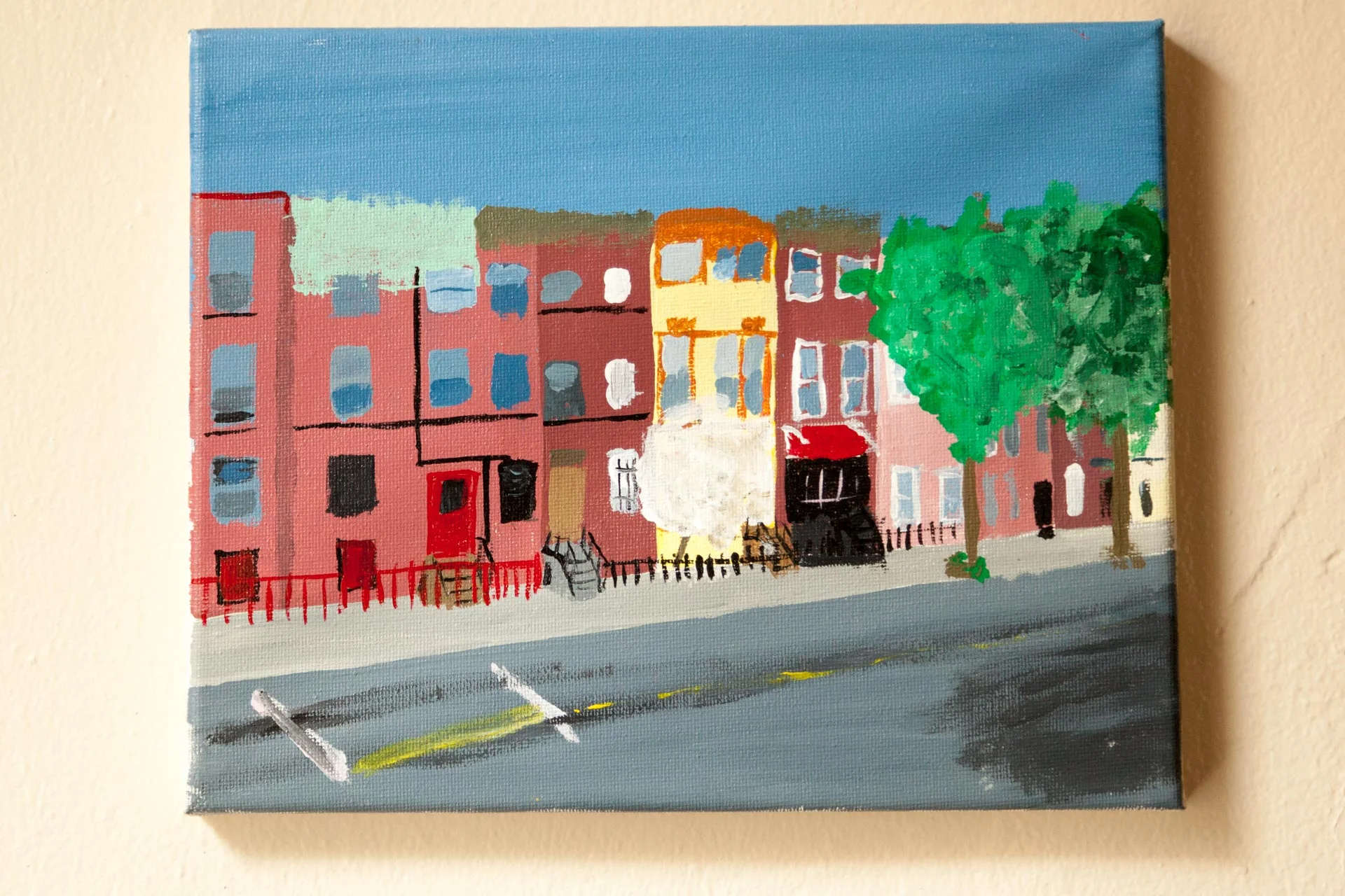Bushwick Ave, Acrylic on Canvas, 8"x10", 2015