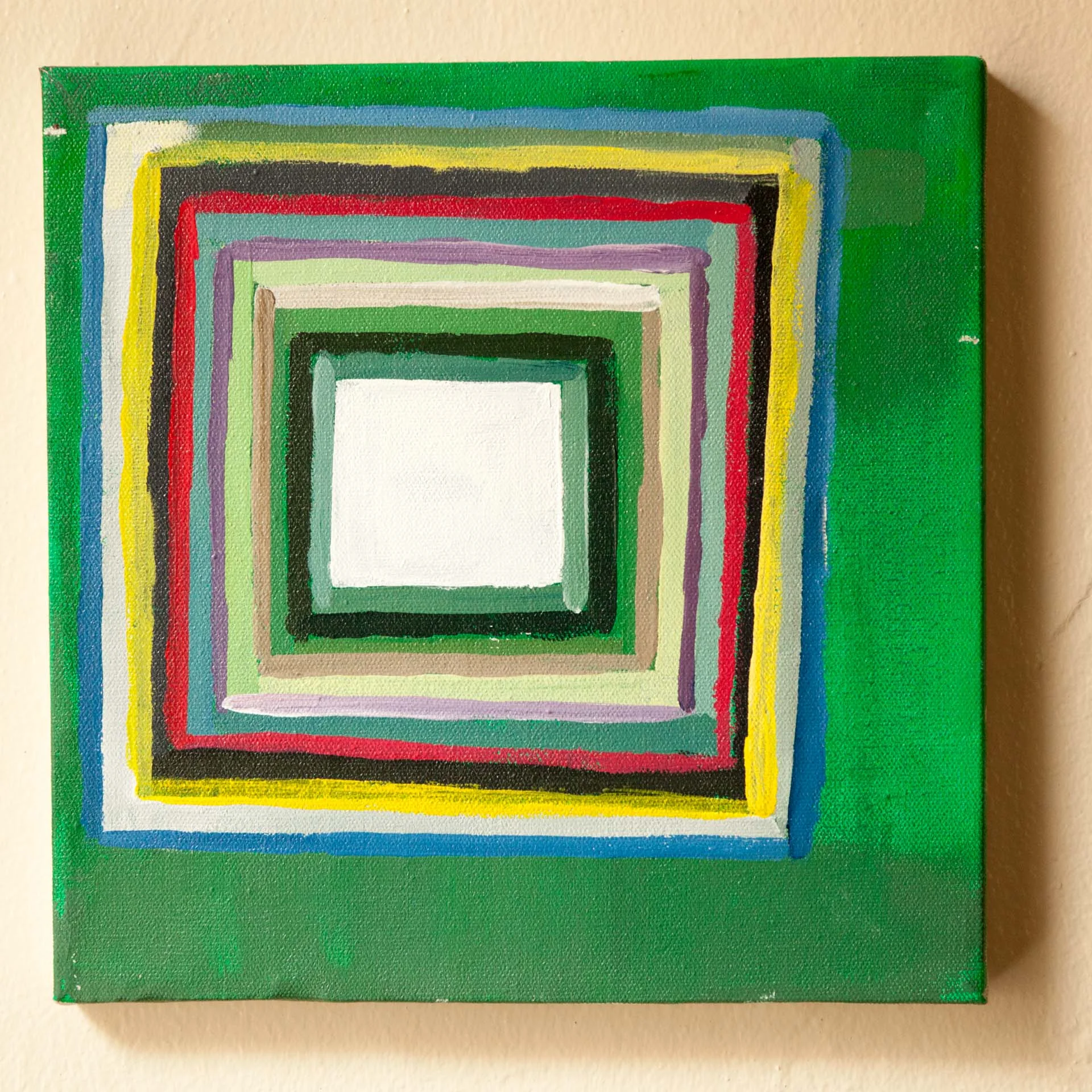 Untitled, Abstract #1, Acrylic on Canvas, 10"x10", 2015