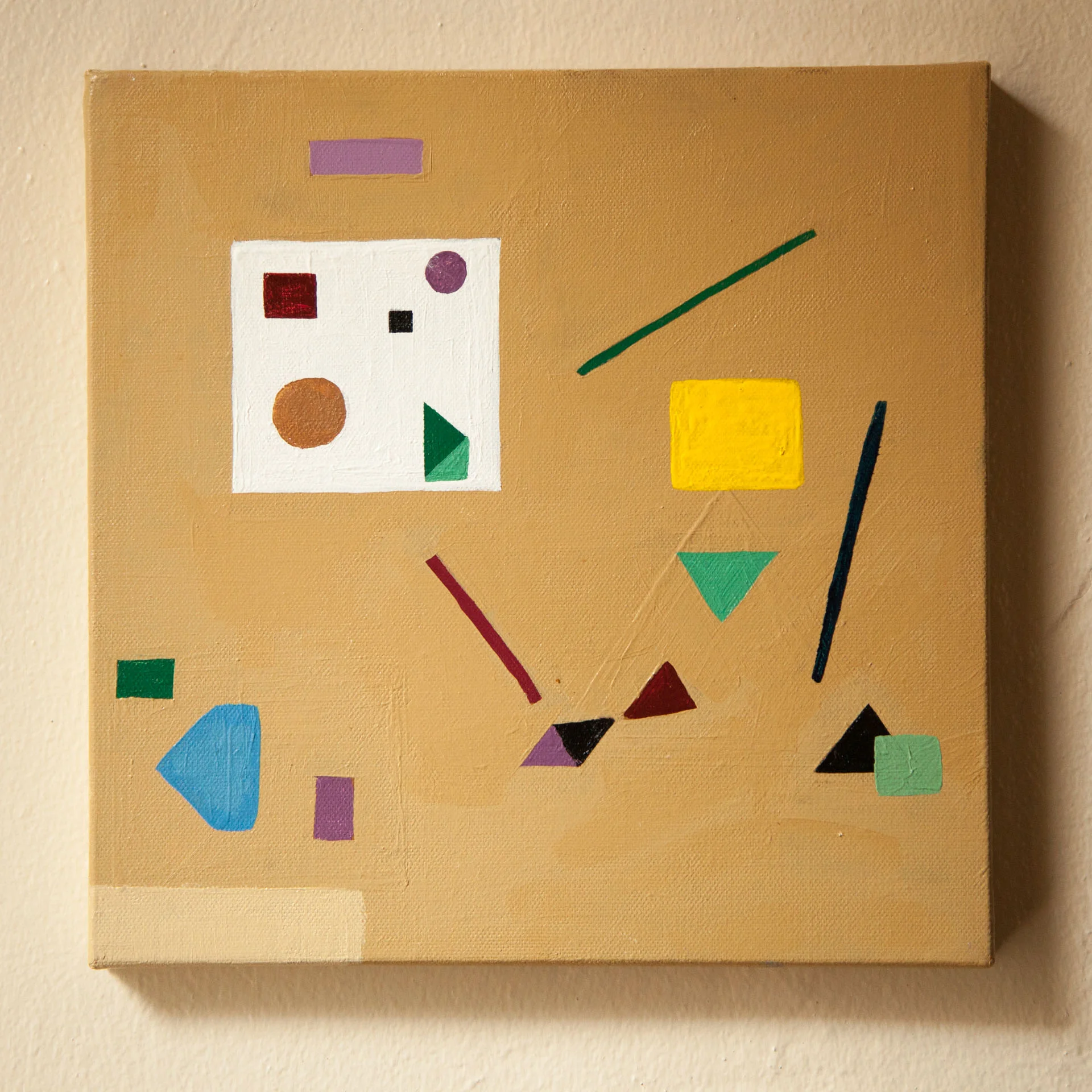 Untitled, Abstract #2, Acrylic on Canvas, 10"x10", 2015