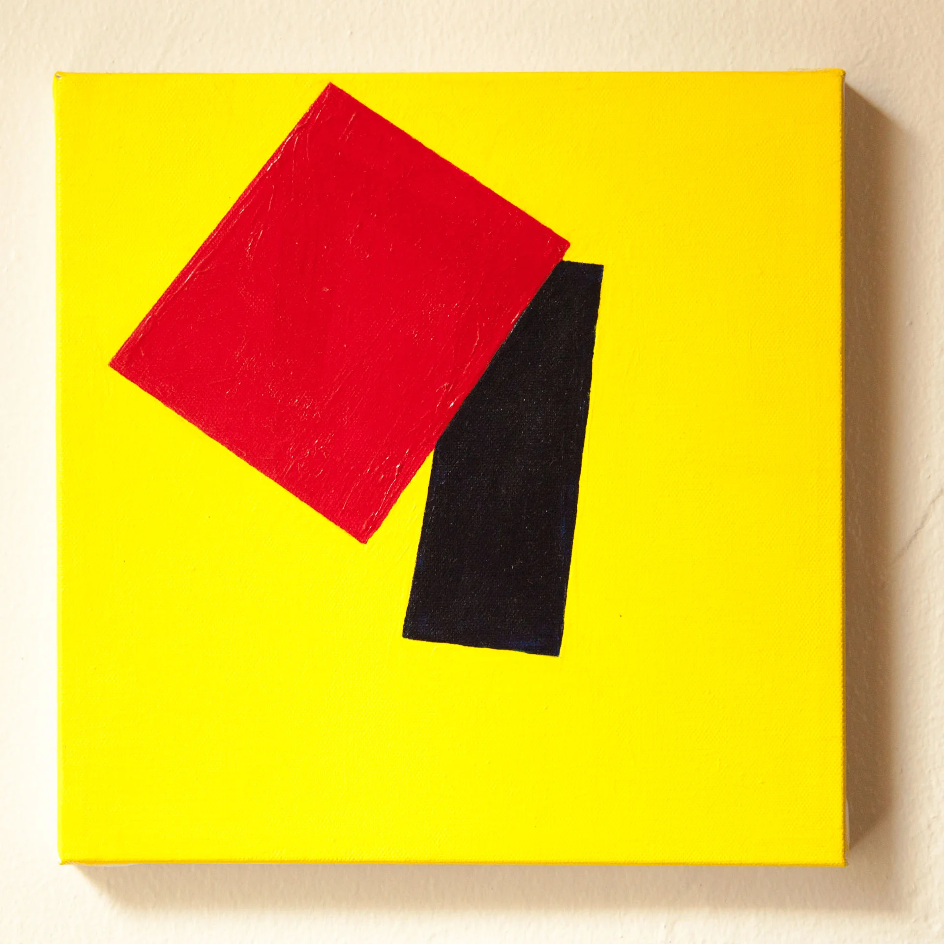 Untitled, Abstract #3 (Ohio St. vs Michigan) Acrylic on Canvas, 10"x10", 2015