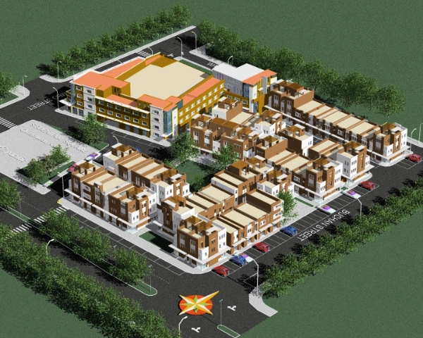 Sydenham Square aerial view