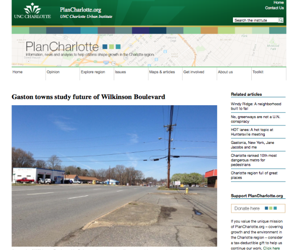 Gaston towns study future of Wilkinson Boulevard
