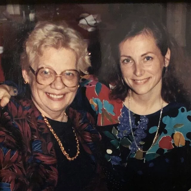 i absolutely love this photo of my grams and mom. their smiles, the style, everything. happy birthday to my grams who taught me table etiquette and words to help you win in scrabble. miss you 💖💖