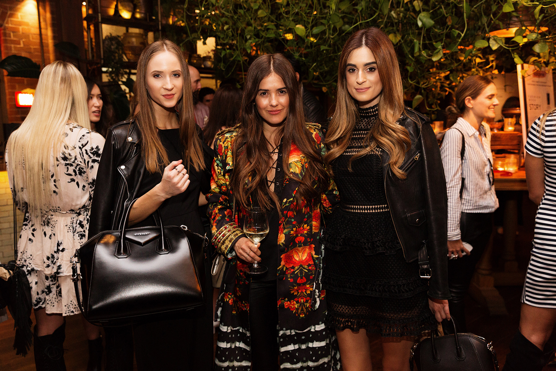 Nat (Fromluxeiwthlove) and Paola from Blank Itinerary at the Shopping Links party