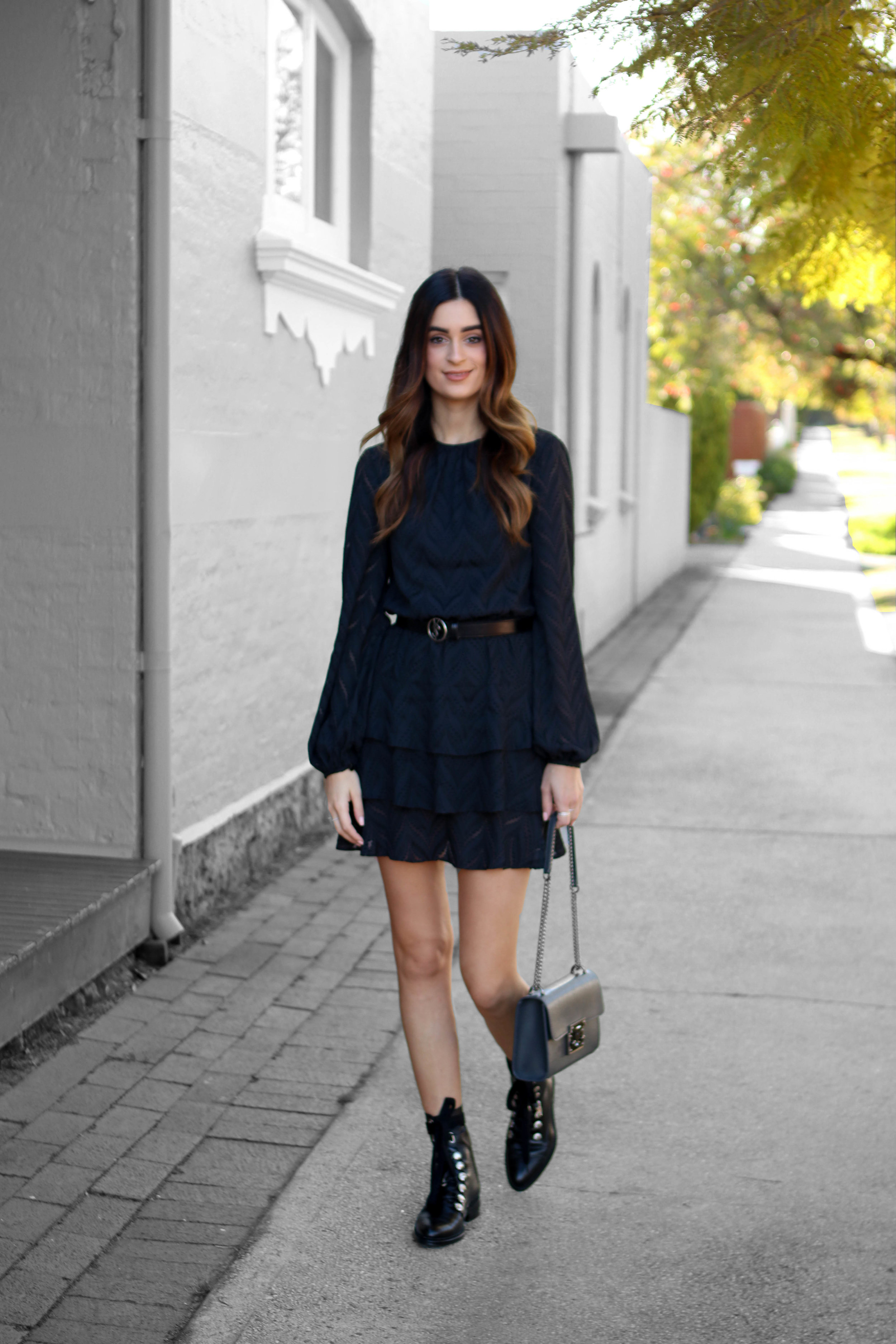 lace up boots and dress
