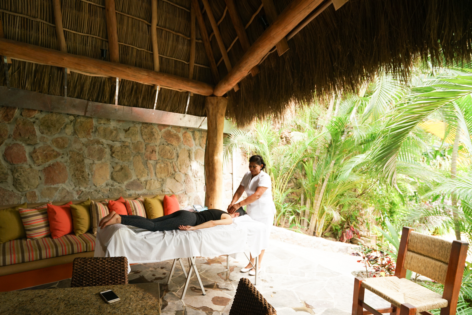 The masseuse brought eucalyptus-infused towel for my face to lay upon...my sinuses thank you!&nbsp;