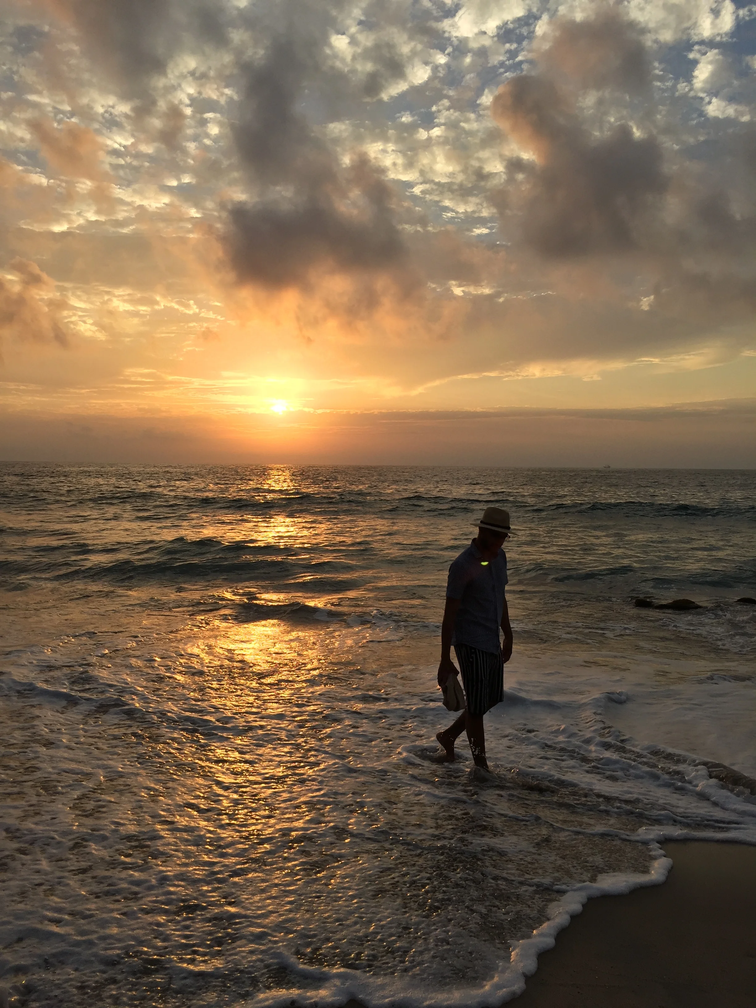 Epic sunset walk on our last full day.