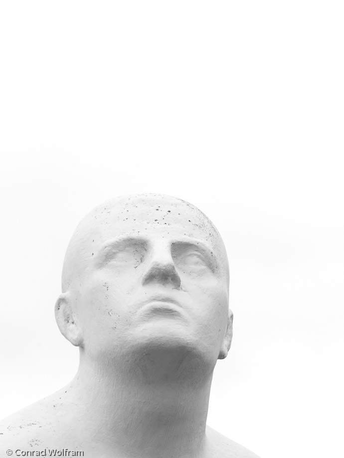 Man looks up in Reykjavík museum