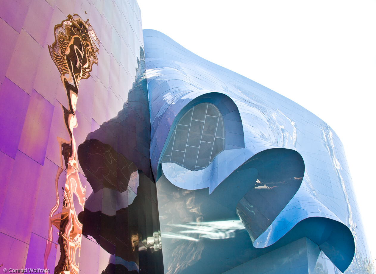 Space Needle reflected