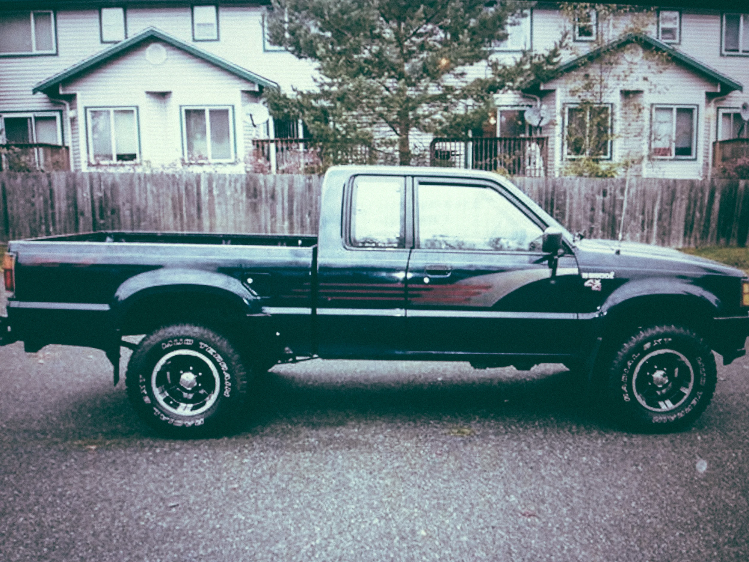 Reminiscing. My old truck. 1990 Mazda b2600. Watch it roll over 300,000 miles. It's as old as me. My parents just sold it. Moving on.