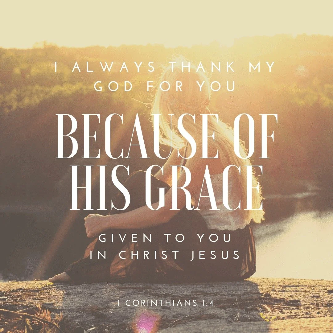 #MondayMotivation - God gives grace to all of us in Christ Jesus.  Let's give that same grace to our friends and loved ones.