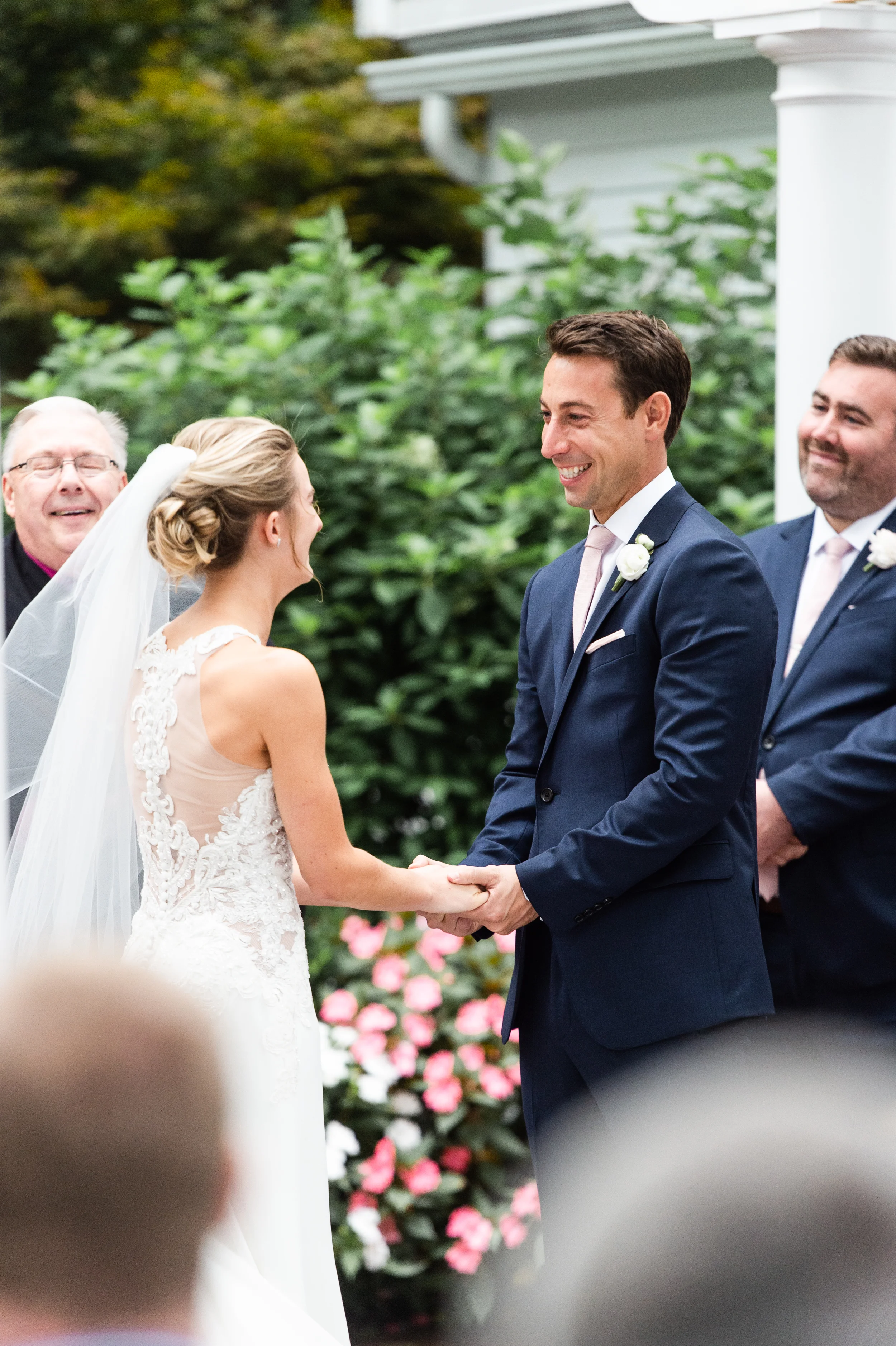 The Commons 1854 Topsfield MA wedding | Massachusetts wedding venue | Massachusetts wedding photography | First look | North Shore MA Wedding photos | outdoor ceremony