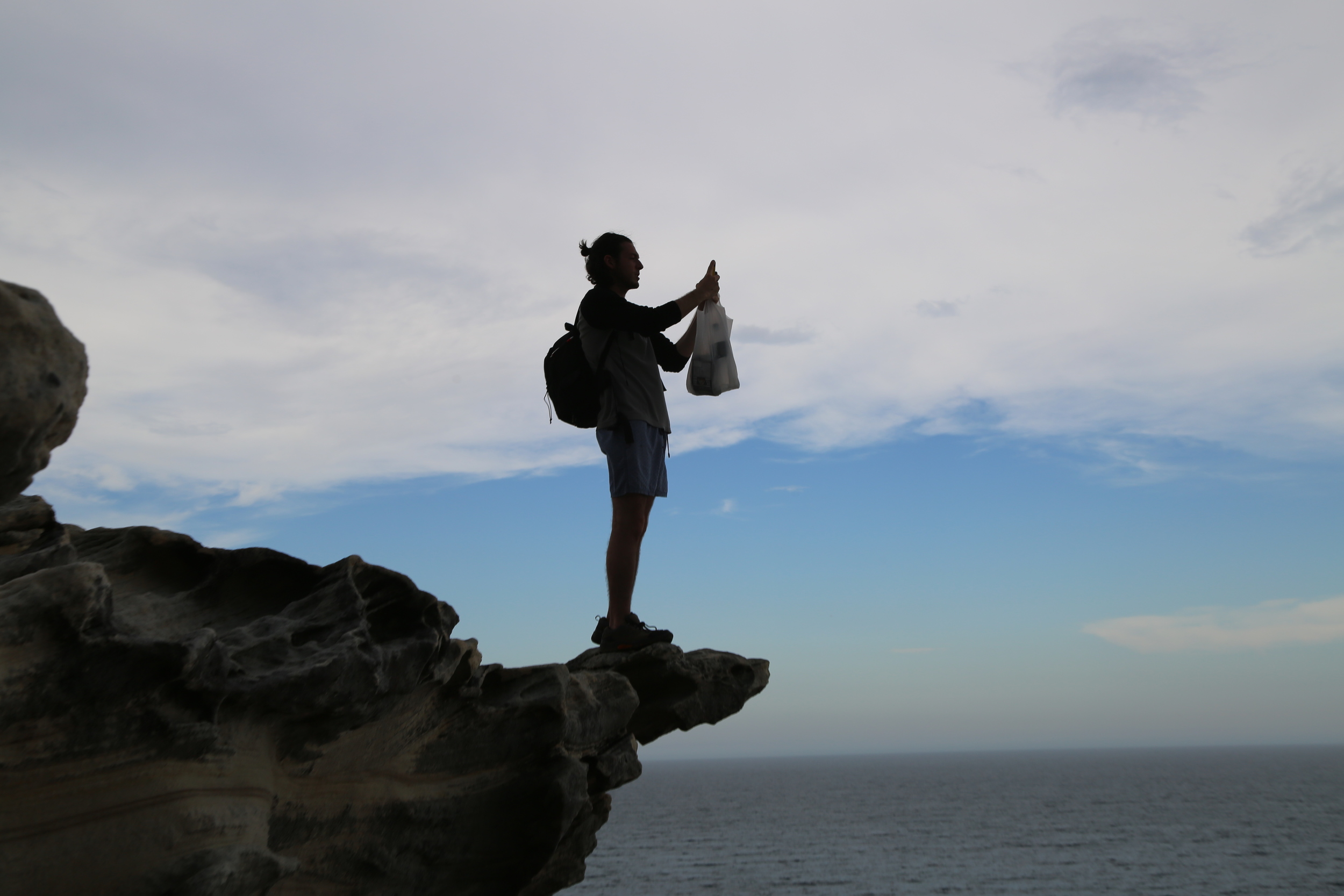 Justin on the ledge