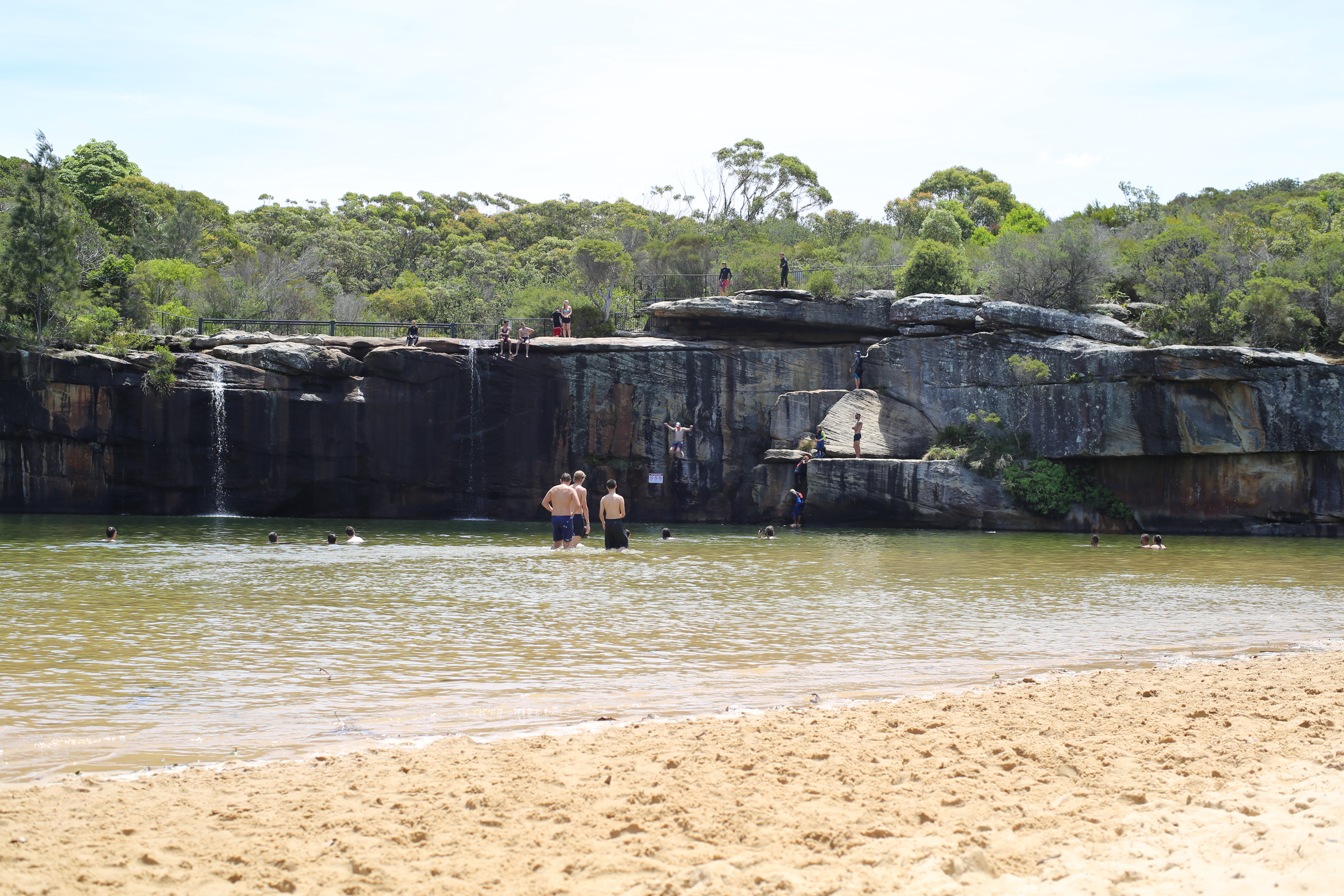 Cliff jumping