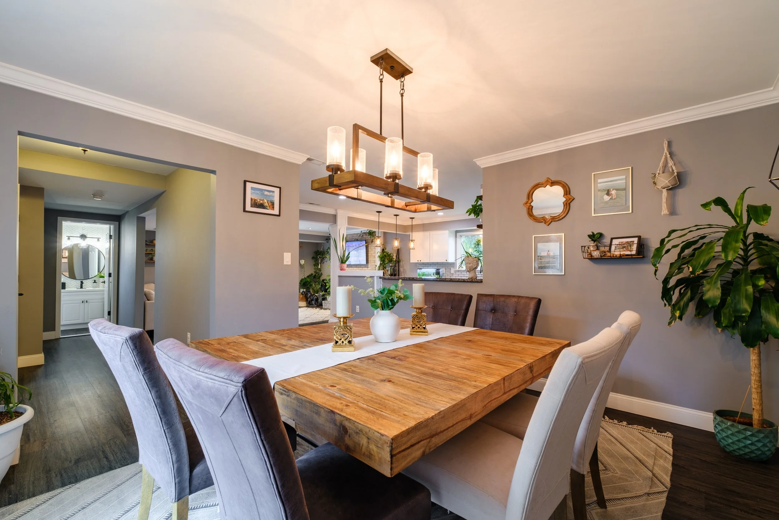 Dining room in single family home in new jersey