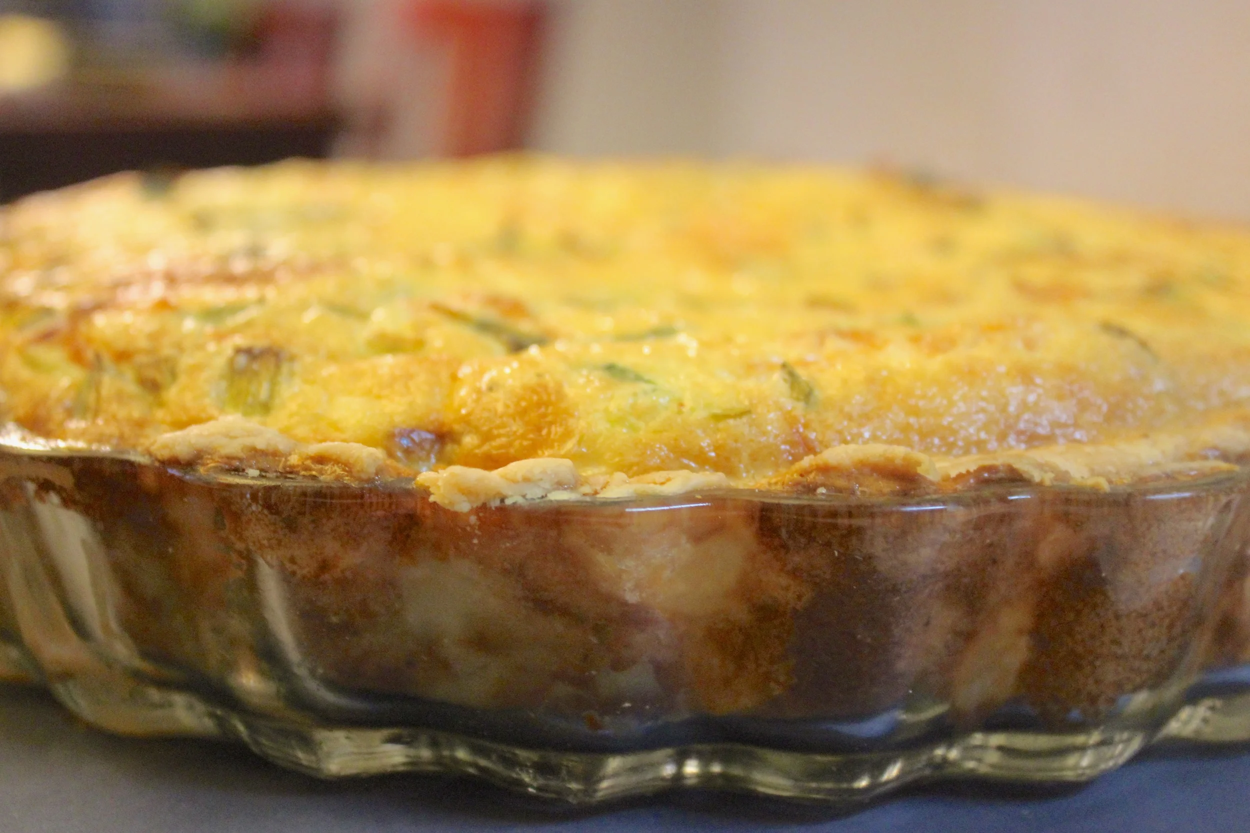 Quiche with Smoked Salmon and Leeks