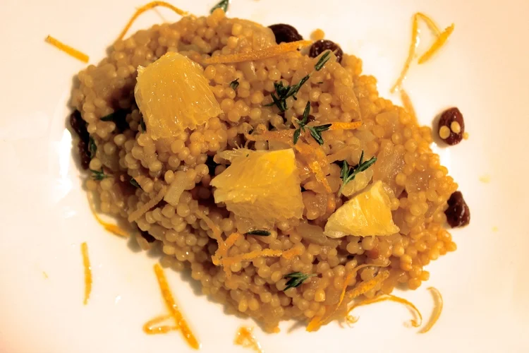    Orange Pearl Couscous   
