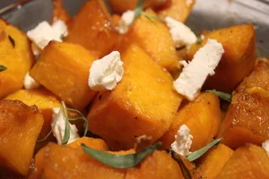    Butternut Squash w/ Goat Cheese and Tarragon   