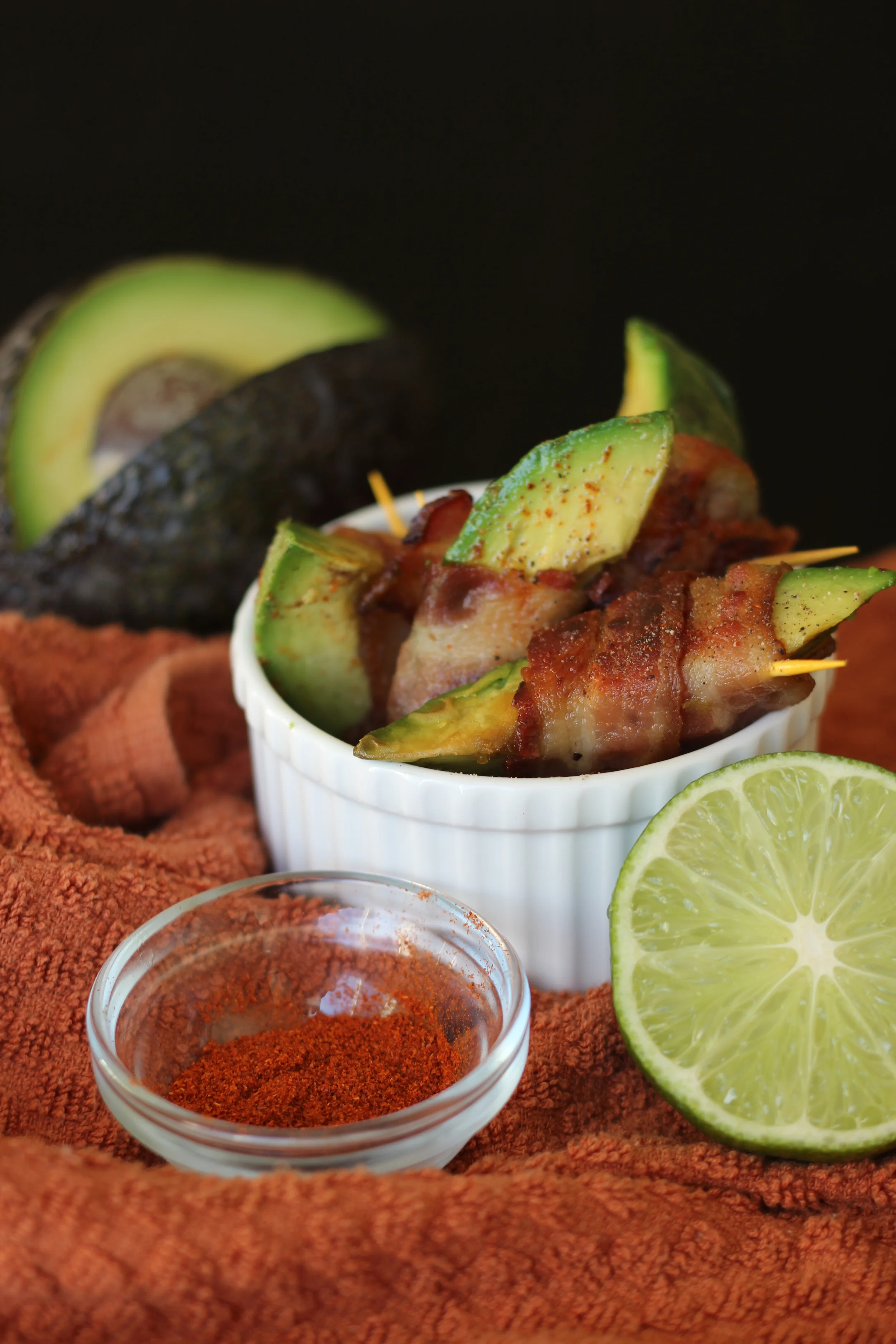 Recipe BaconWrapped Avocado Wedges — Freckled Italian