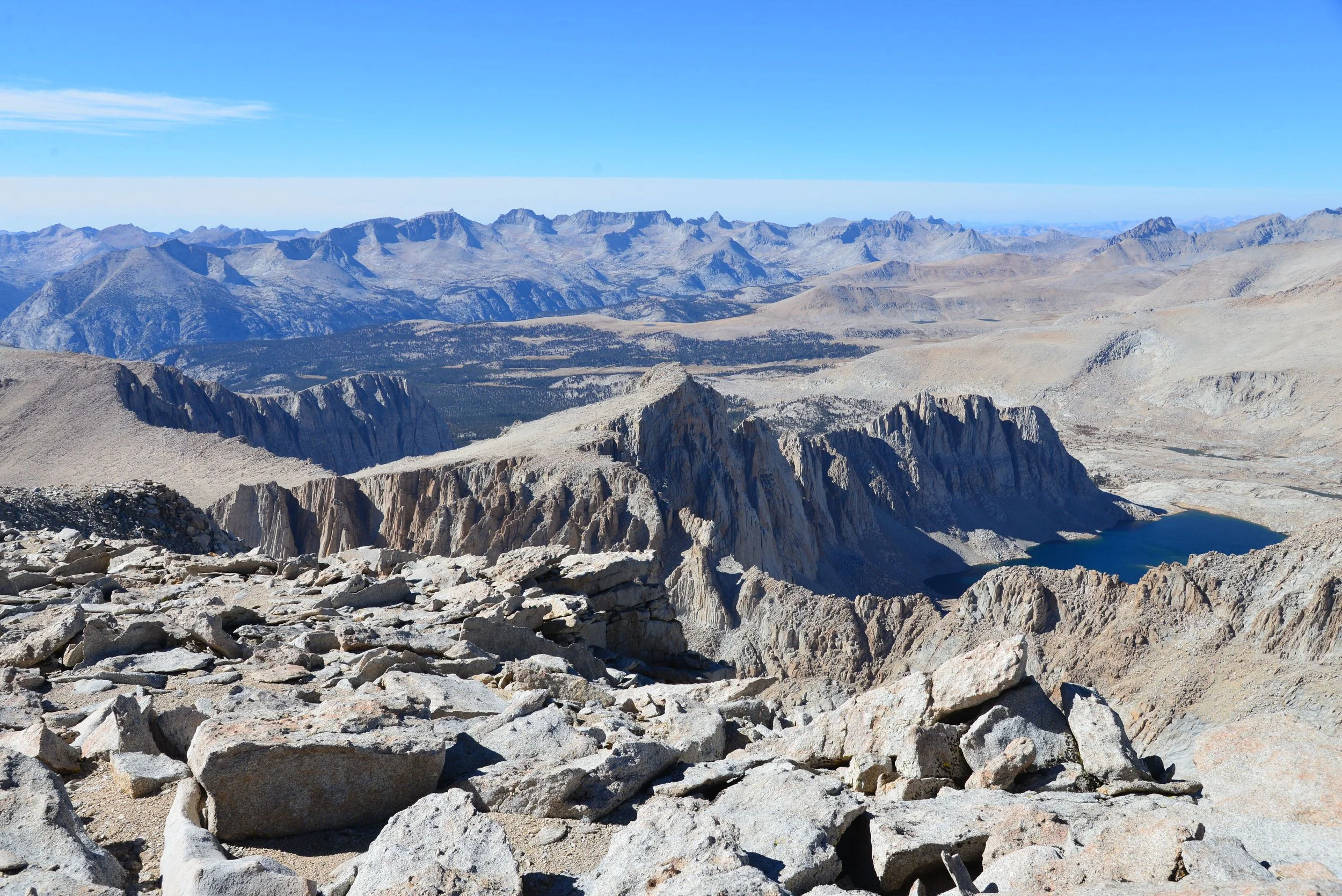 On top of Mount Whitney