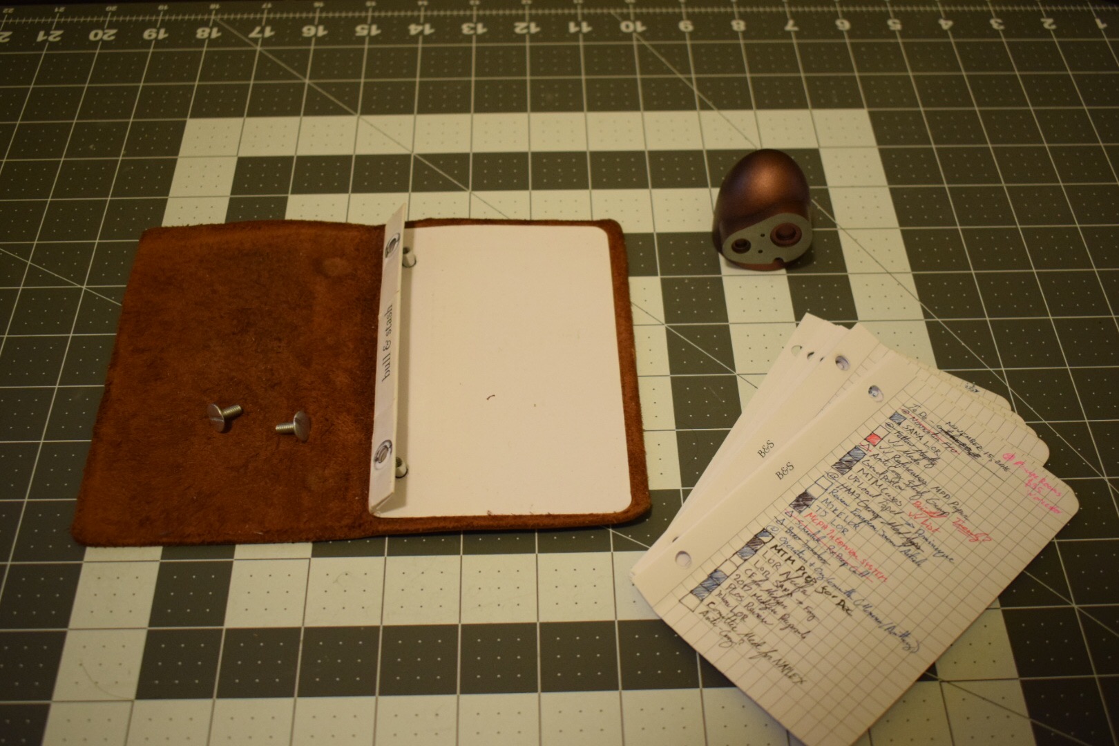 Component parts of a Bull & Stash Notebook