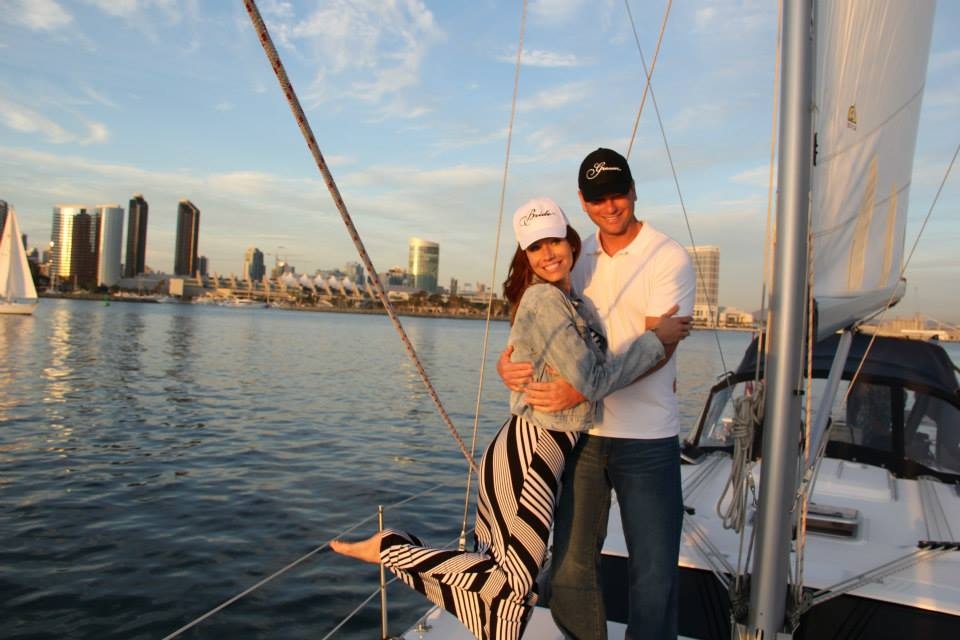 Engagement on a Sailboat in San DIego
