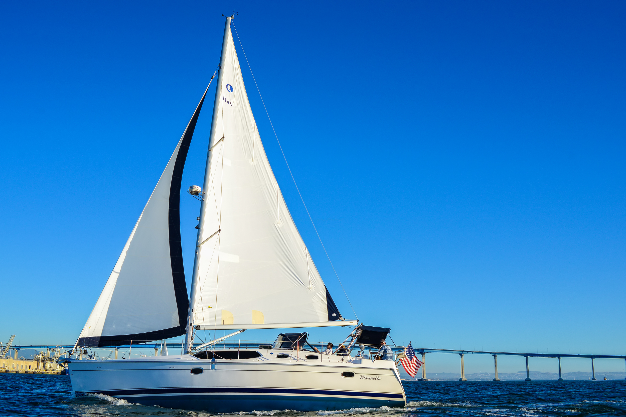 Sailing by the Coronado Bridge