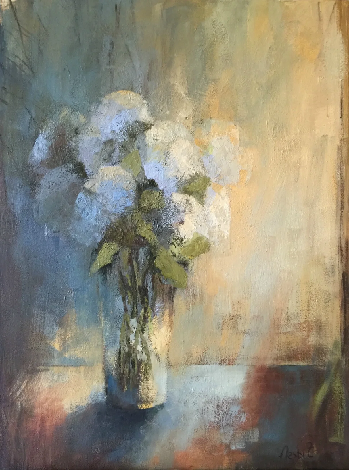 Bright Hydrangea and Blue