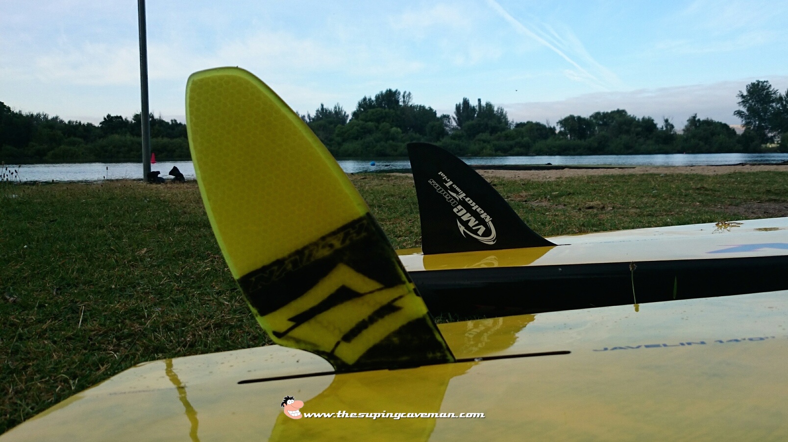 Stock Naish Race Fin and the VMG Blades Mako Time Trial