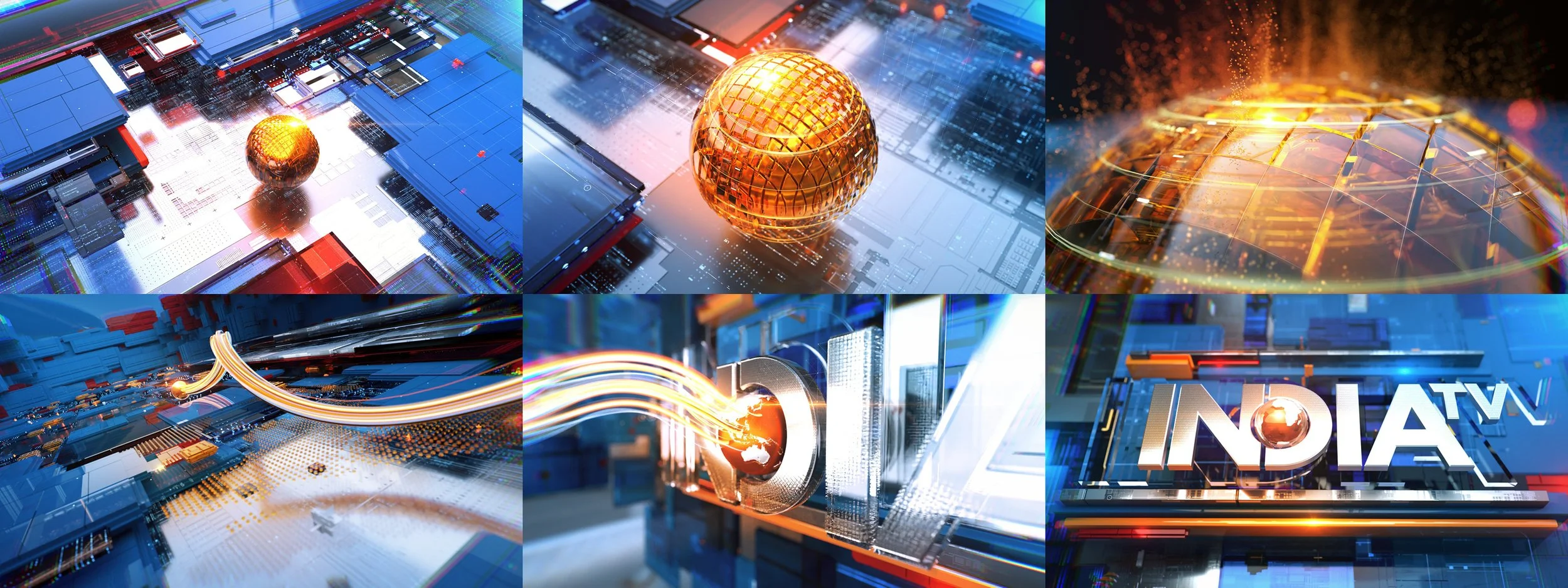 India TV Rebrand — Broadcast Design Renderon Broadcast Design